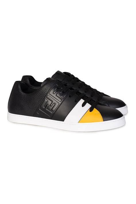 fendi leather low top sneaker|fendi designer sneakers women.